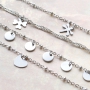 Minimalist jewellery with stainless steel jewellery findings and charms #trendalert