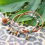 Get creative! Wooden beads with a twist in combination with DQ European leather and DQ European metal