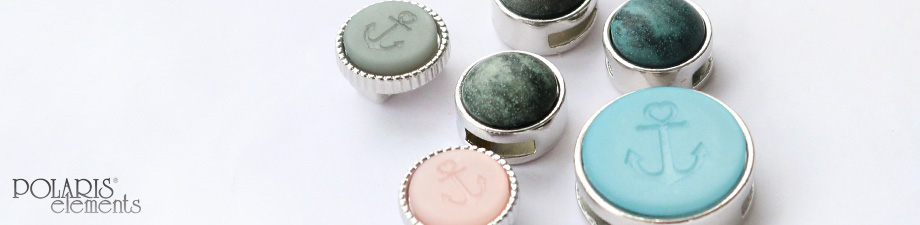 Cuoio setting / slider for 8 mm leather and 12 mm cabochon