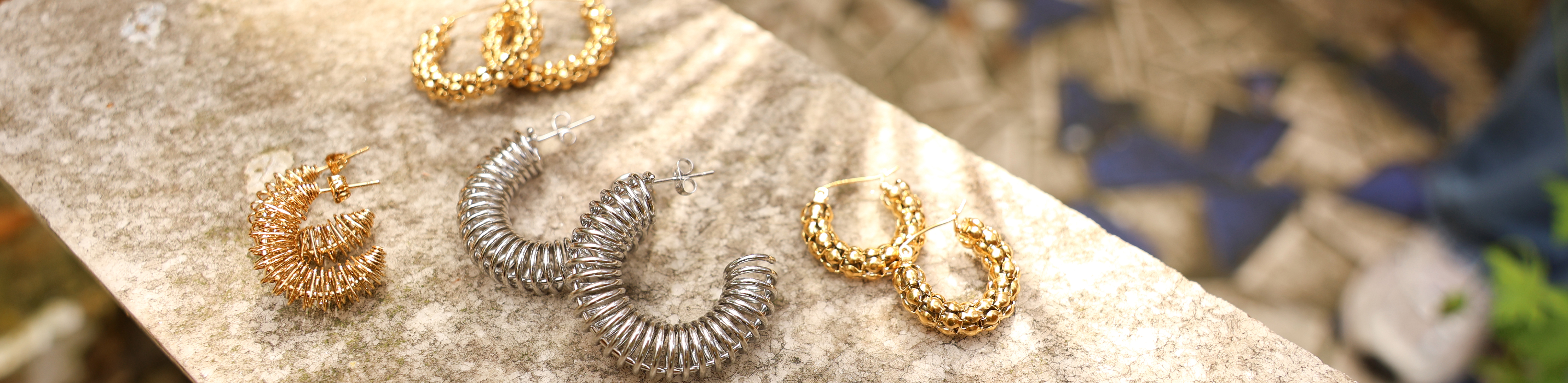 Shop the new collection of stainless steel earrings now Shop the new collection of stainless steel earrings now