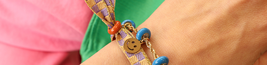 New! Smart stopper bead with enamel in trendy colours