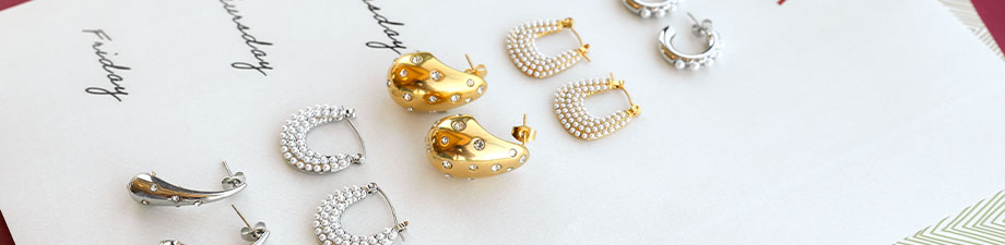 New beautiful collection of stainless steel earrings New beautiful collection of stainless steel earrings