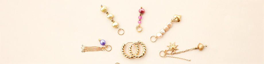 Brand new! Colourful freshwater pearls in various shapes