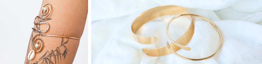 Just in: metal arm cuffs 