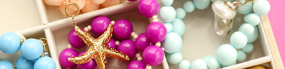 New collection of large round acrylic beads