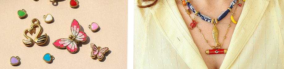 Beautiful collection of stainless steel charms