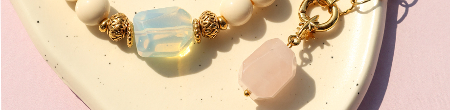 Beautiful collection of natural stone beads and pendants