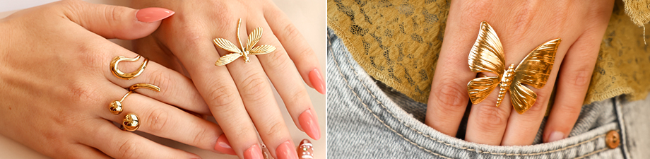 New collection of stainless steel rings