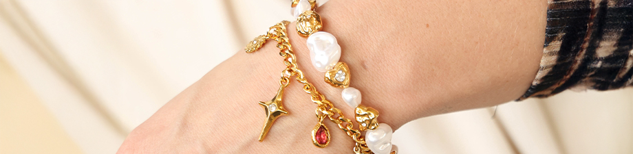 New series of stainless steel beads and charms