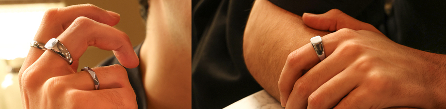 New series of stainless steel rings for men